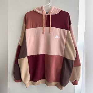 UPCYCLED Nike patchwork hoodie